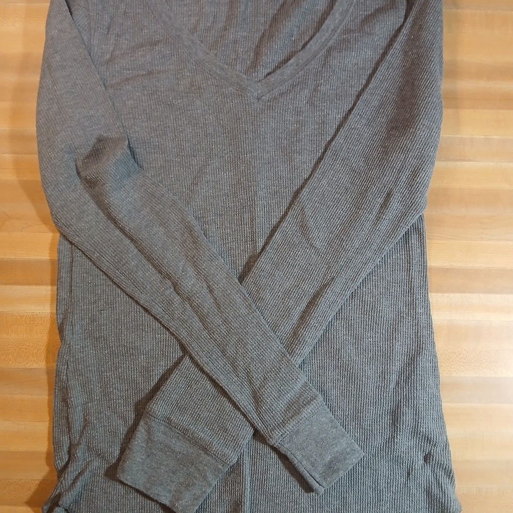 Old Navy Charcoal Textured Long Sleeve